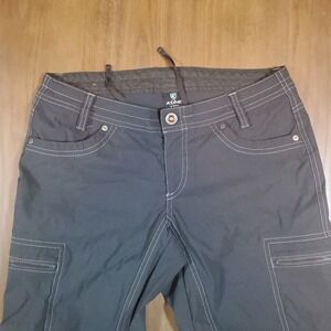 KUHL Kliffside 6233 Sz 6 Reg Convertible Cargo Hiking Pants Dark Gray / Charcoal